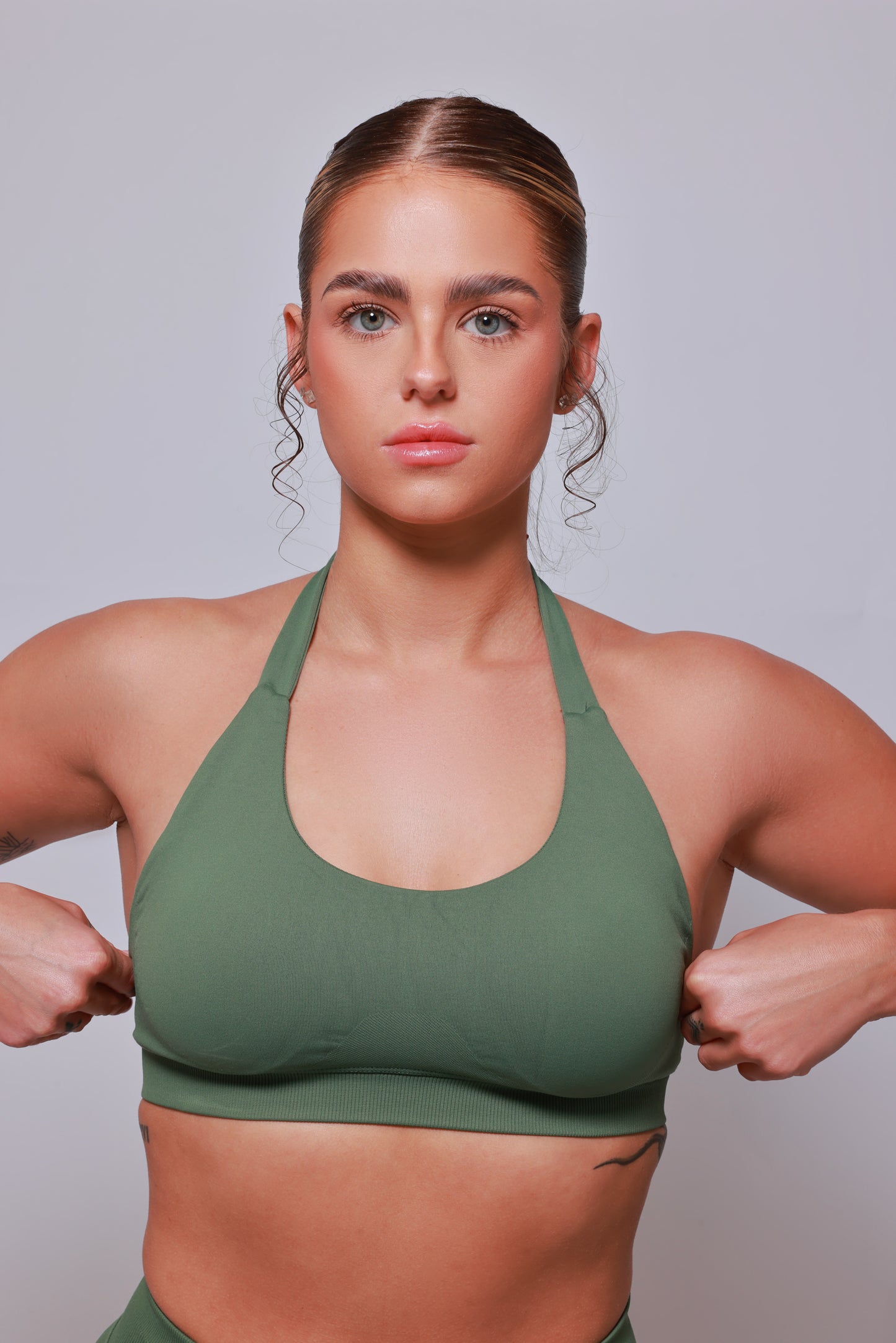 V NECK SPORTS BRA