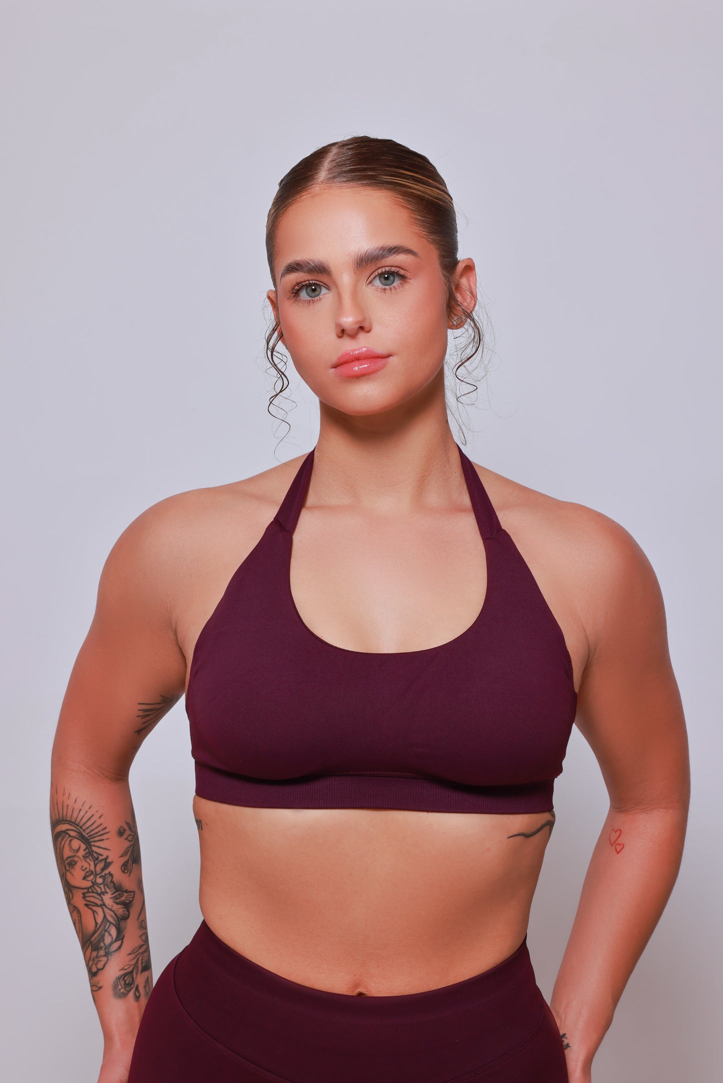 V NECK SPORTS BRA
