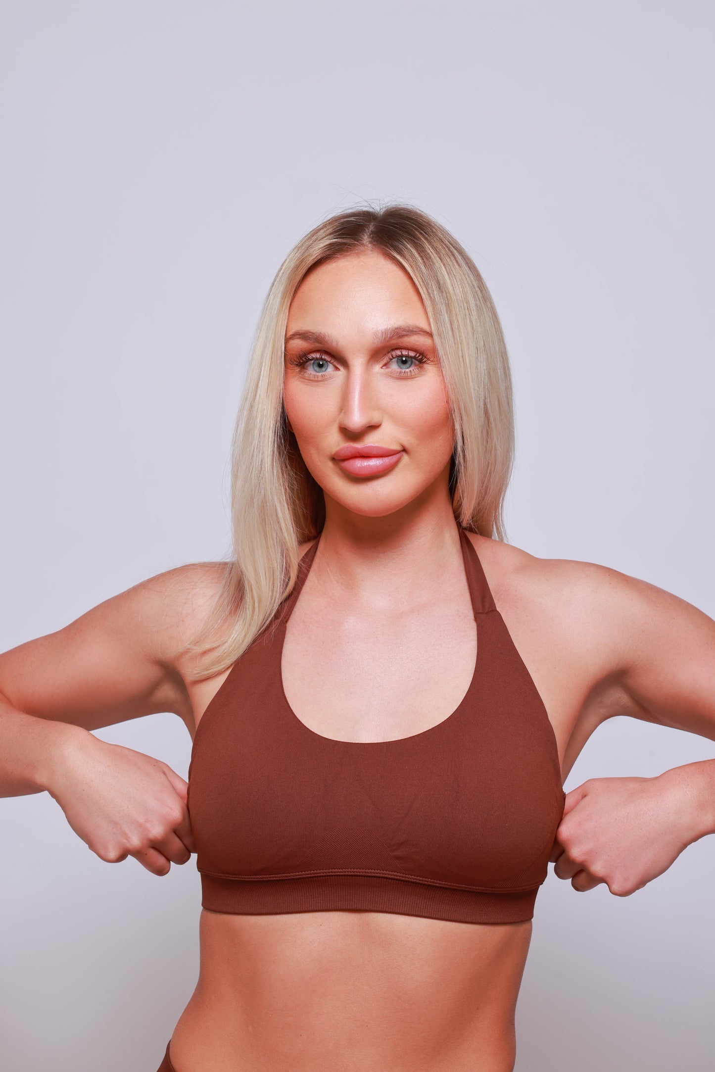 V NECK SPORTS BRA